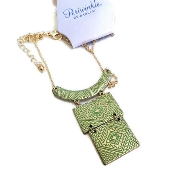 Periwinkle by Barlow southwest necklace goldtone e - Picture 7 of 8